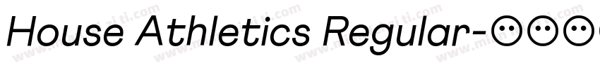 House Athletics Regular字体转换